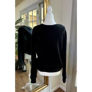 Men's Marc Anthony Black Sweater Luxury Blend Size Large Slim Fit